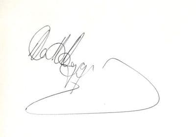 Alex Higgins Autograph