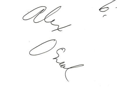 Alexander O'Neal Autograph Display