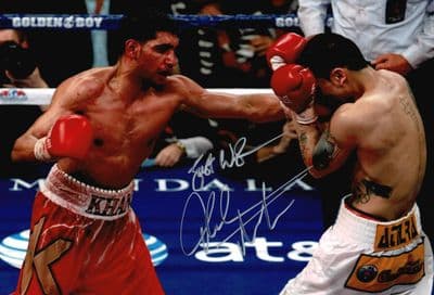 Amir Khan Autograph Signed Photo