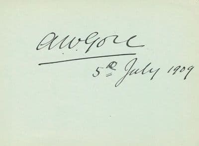 Arthur Gore Autograph - Wimbledon