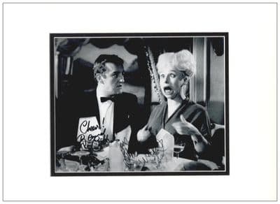 Barbara Windsor Bernard Cribbins Signed Photo - Carry On Spying