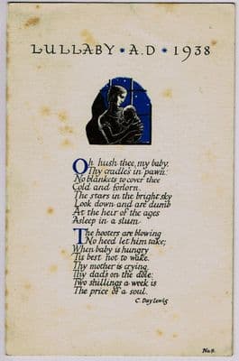 Cecil Day Lewis Autograph Signed Greetings Card