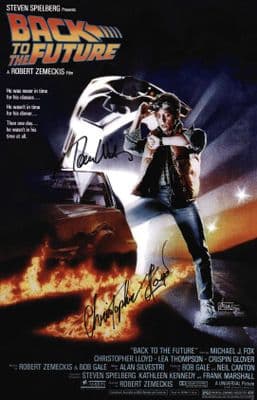 Christopher Lloyd and Thomas Wilson Autograph Signed Photo - Back To The Future
