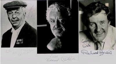 Comedy Greats Signed Photos - Cribbins, Dunn & Briers