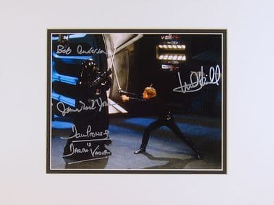 Darth Vader Autograph Photo - Jones, Prowse, Hamill & Anderson