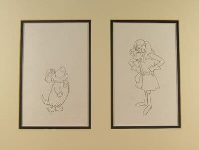Dastardly & Muttley Production Drawings SOLD