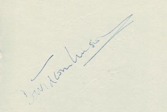 David Tomlinson Autograph Signed - Mary Poppins