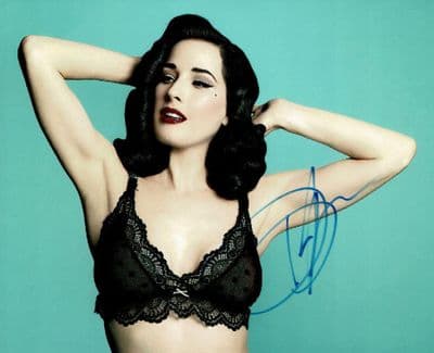 Dita Von Teese Autograph Signed Photo