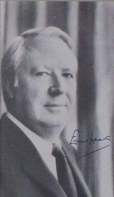 Edward Heath Autograph Display