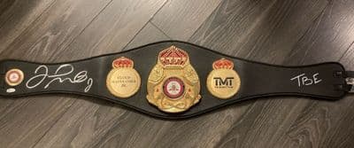 Floyd Mayweather Signed Boxing Belt