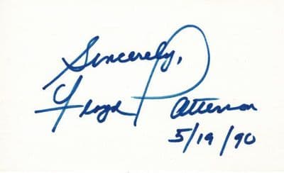 Floyd Patterson Autograph Display