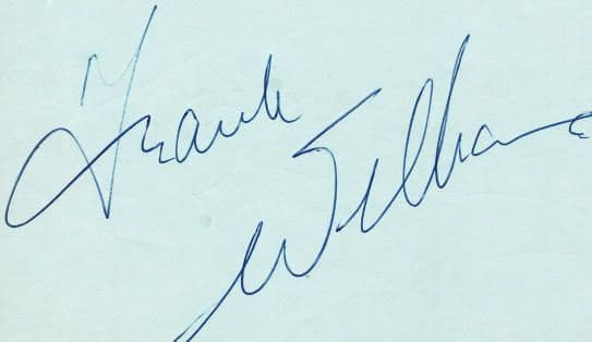 Frank Williams Autograph Display - Dad's Army