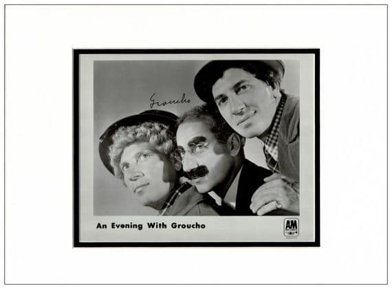 Groucho Marx Autograph Photo
