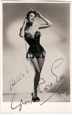 Gypsy Rose Lee Autograph Signed Photo