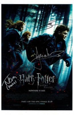 Harry Potter Cast Signed Photo - Felton, Isaacs, Tena