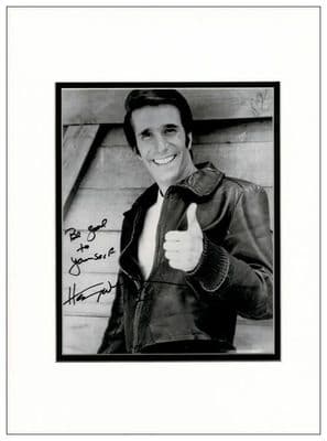 Henry Winkler Autograph Signed Photo - The Fonz