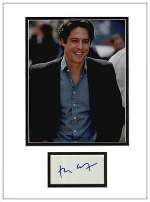 Hugh Grant Autograph Display - Notting Hill