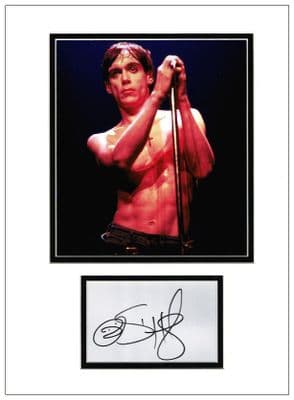 Iggy Pop Autograph Display