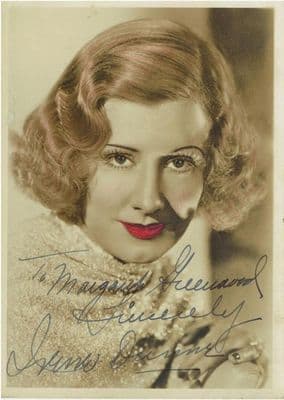 Irene Dunne Autograph Signed Photo