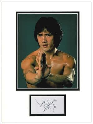 Jackie Chan Autograph Display