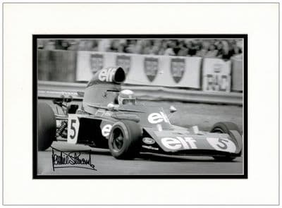 Jackie Stewart Autograph Photo Signed