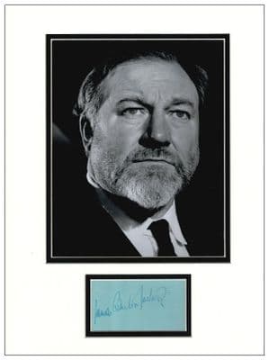 James Robertson Justice Autograph Display