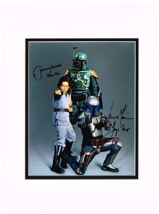 スターウォーズ 直筆サイン 2名 ボバ・フェット 役 スタント