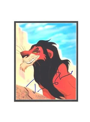 Jeremy Irons Autograph Signed Photo - The Lion King