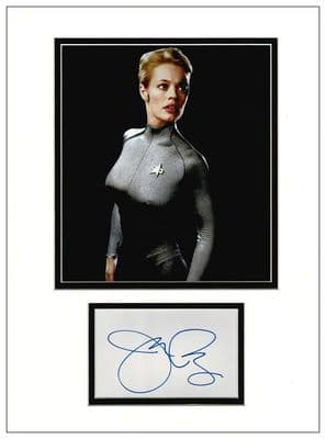 Jeri Ryan Autograph Display - Voyager
