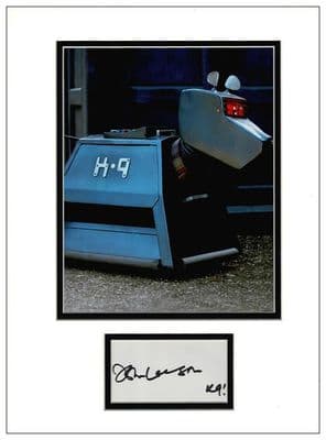 John Leeson Autograph Display - Doctor Who