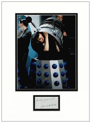 John Scott Martin Autograph Display - Daleks