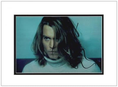Johnny Depp Autograph Photo