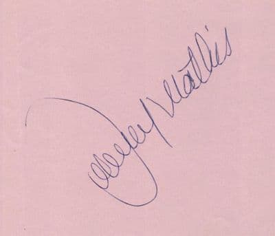 Johnny Mathis Autograph Display