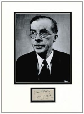 Julian Huxley Autograph Signed Display
