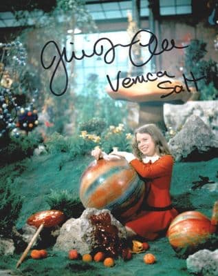 Julie Dawn Cole Autograph Photo - Willy Wonka