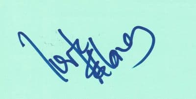 k d lang Autograph Display