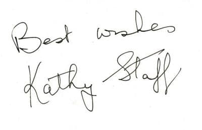 Kathy Staff Autograph - Nora Batty
