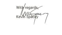 Kevin Spacey Signed Letter