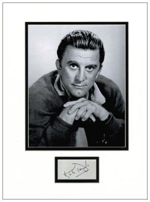 Kirk Douglas Autograph Display
