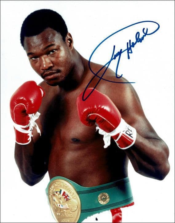 Larry Holmes Signed Photo