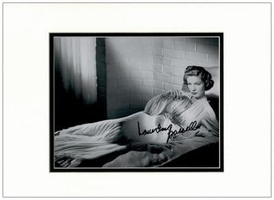 Lauren Bacall Autograph Photo Signed