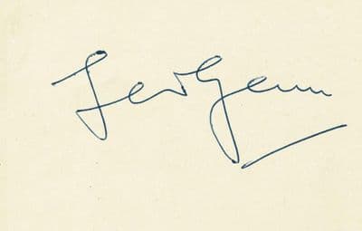 Leo Genn Autograph Signed - Quo Vadis