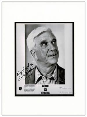Leslie Nielsen Autograph Signed Photo - Naked Gun