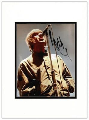 Liam Gallagher Autograph Photo - Oasis