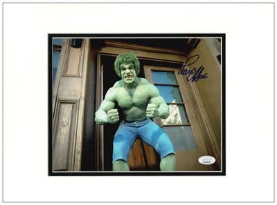 Lou Ferringo Autograph Signed Photo - The Incredible Hulk