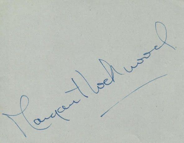 Margaret Lockwood Autograph Signed Display