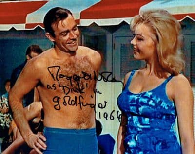 Margaret Nolan Autograph Signed Photo - James Bond