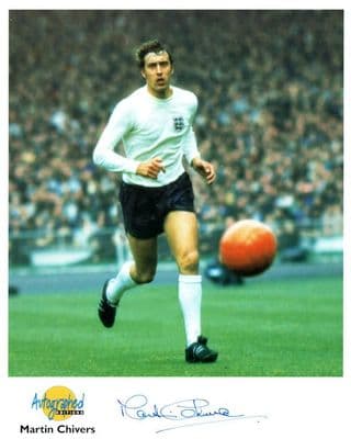 Martin Chivers Autograph Signed Photo - Tottenham Hotspur