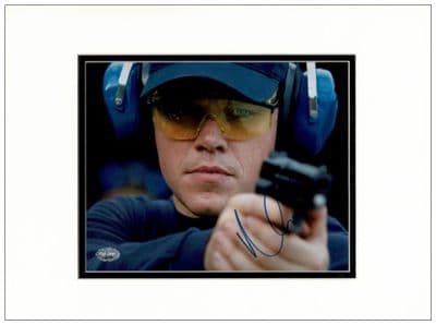 Matt Damon Autograph Signed Photo - Jason Bourne