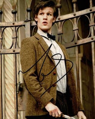 Matt Smith Autograph Photo - Doctor Who
